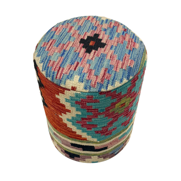 Afghan Vegetable Kilim Rug 1' 2" x 1' 5" Flat-Weave | No. AL694798