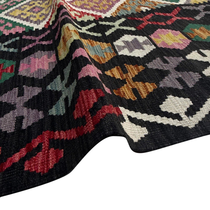 Afghan Vegetable Kilim Rug 9' 7" x 16' 4" Flat-Weave | No. AL696986
