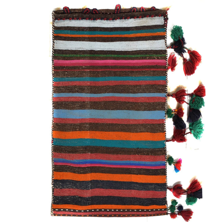 Afghan Baluchi Rug 1' 8" x 2' 11" Flat-Weave | No. AL69832