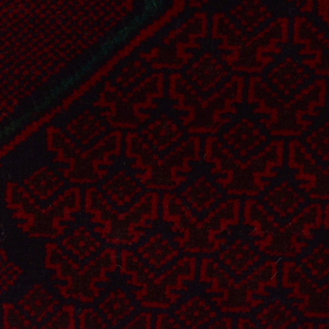 Red Afghan Prayer Rug 2' 11" x 4' 7" Hand-Knotted | No. AL69890
