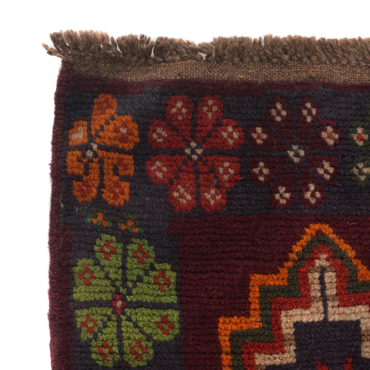 Afghan Baluchi Rug 3' 11" x 6' 4" Hand-Knotted | No. AL69947