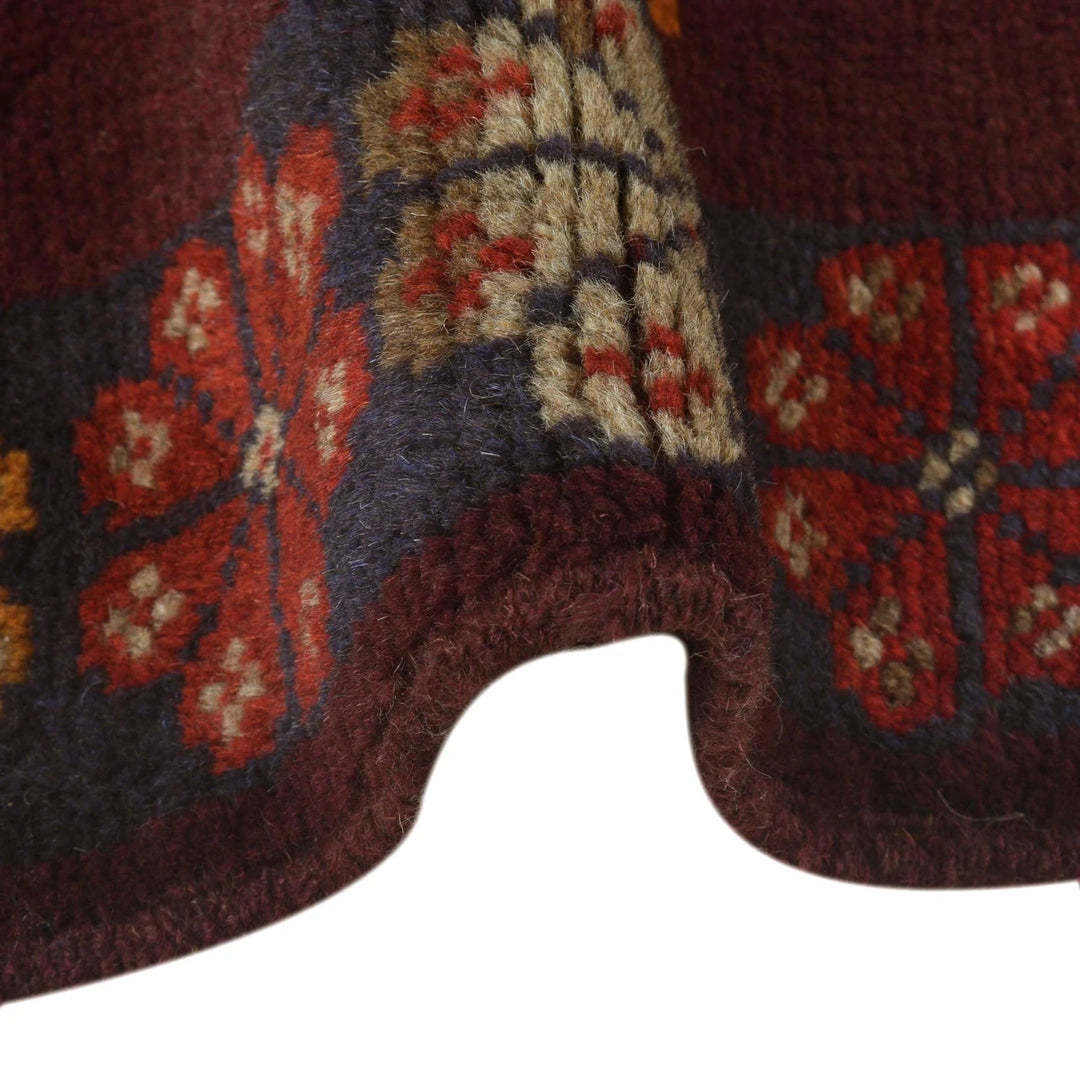 Afghan Baluchi Rug 3' 11" x 6' 4" Hand-Knotted | No. AL69947