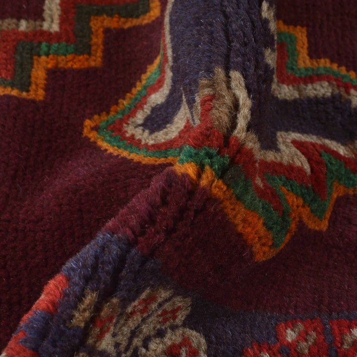 Afghan Baluchi Rug 3' 11" x 6' 4" Hand-Knotted | No. AL69947