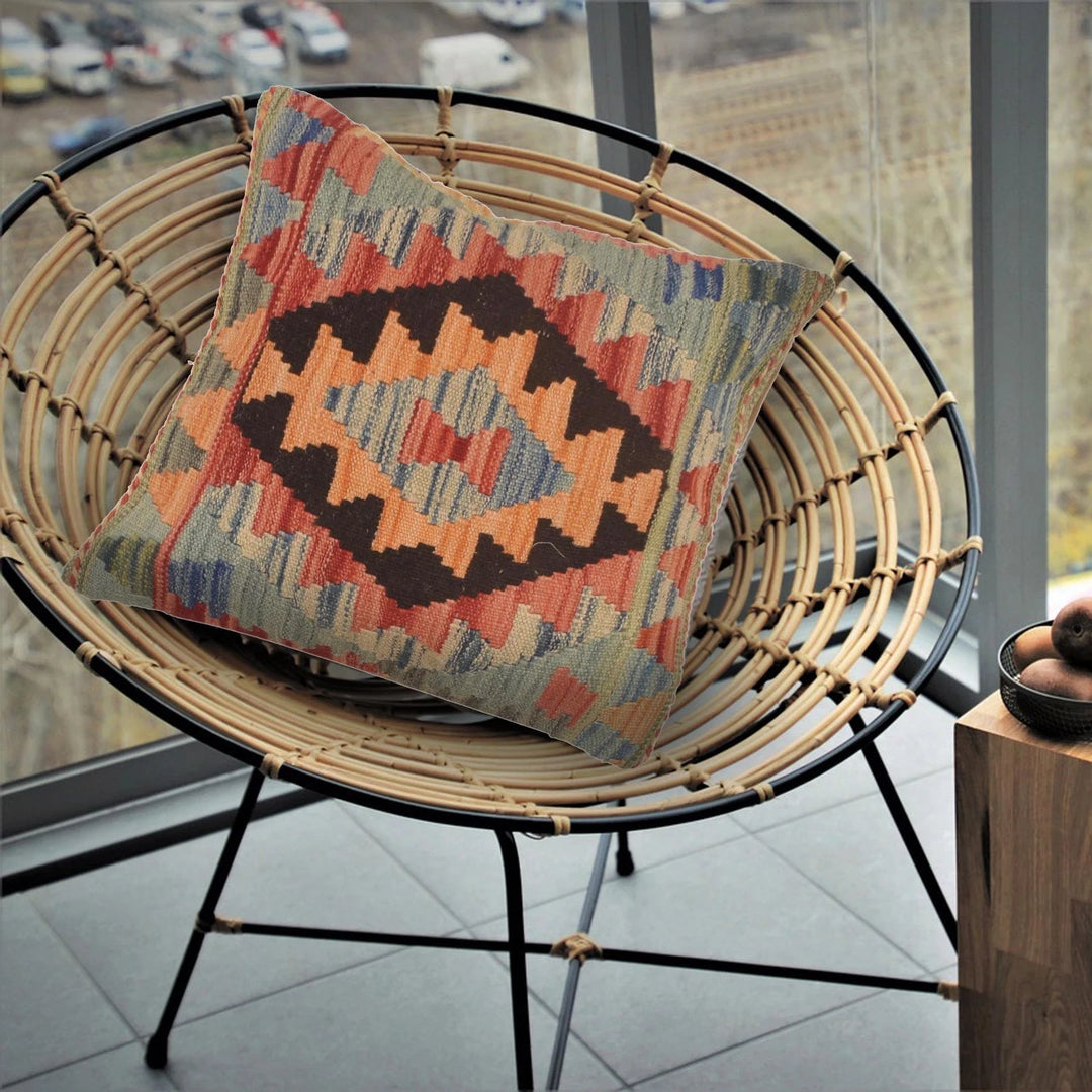 Afghan Kilim Rug 1' 7" x 1' 6" Flat-Weave | No. AL70016