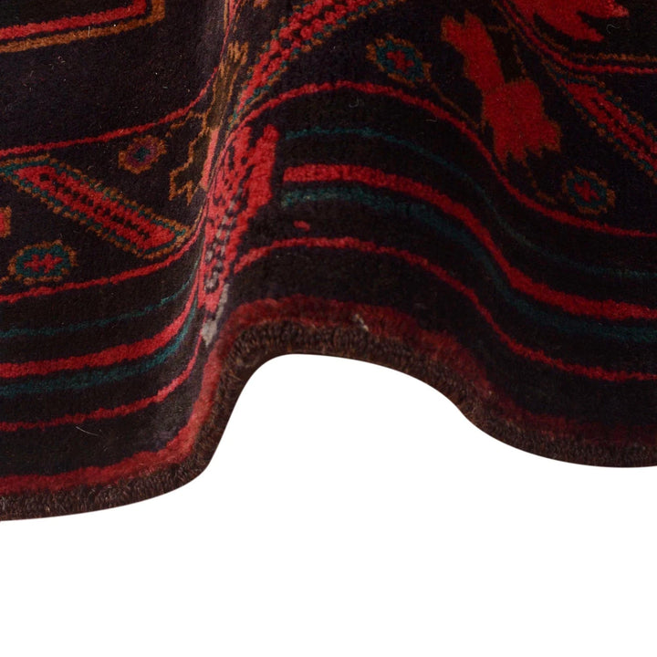 Afghan Baluchi Rug 2' 11" x 4' 9" Hand-Knotted | No. AL70139