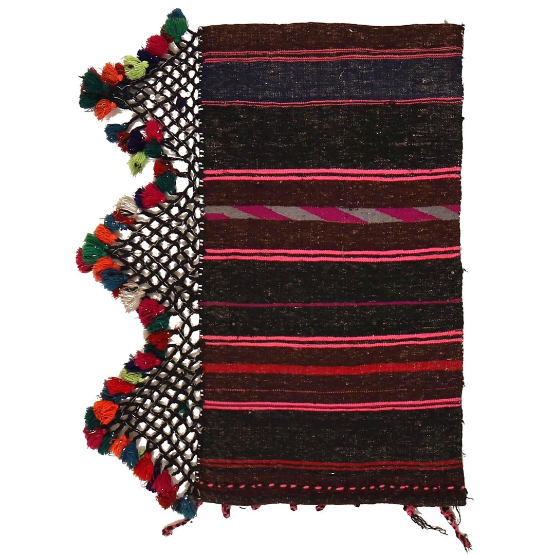 Afghan Baluchi Rug 1' 8" x 3' 2" Hand-Knotted | No. AL70176