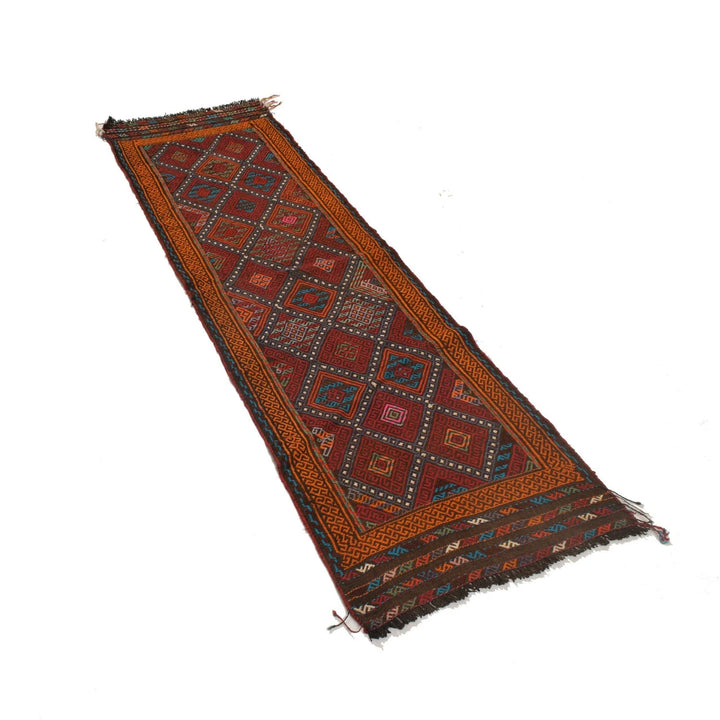 Afghan Kilim Rug 2' 0" x 6' 11" Flat-Weave | No. AL70329