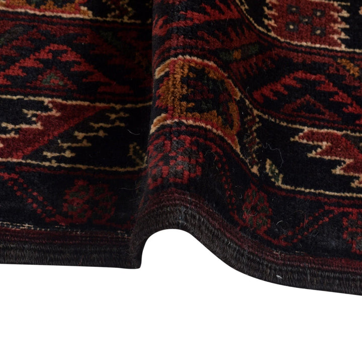 Afghan Baluchi Rug 3' 11" x 5' 3" Hand-Knotted | No. AL70548