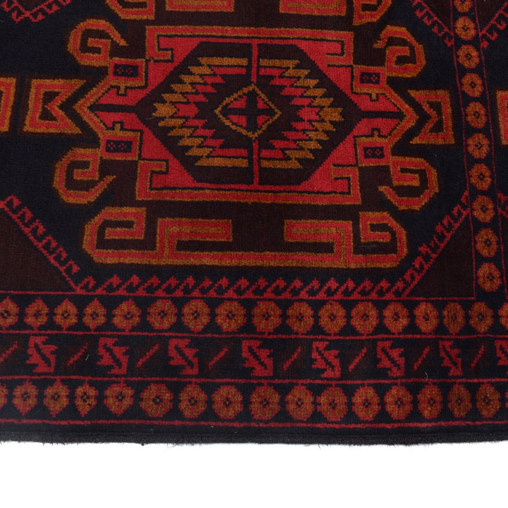 Afghan Baluchi Rug 4' 0" x 7' 5" Hand-Knotted | No. AL70583