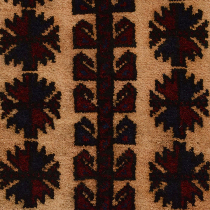 Red Afghan Prayer Rug 2' 11" x 4' 3" Hand-Knotted | No. AL70591