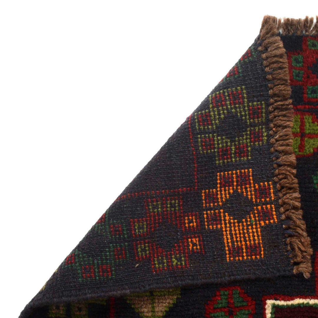 Afghan Baluchi Rug 3' 10" x 6' 4" Hand-Knotted | No. AL70600