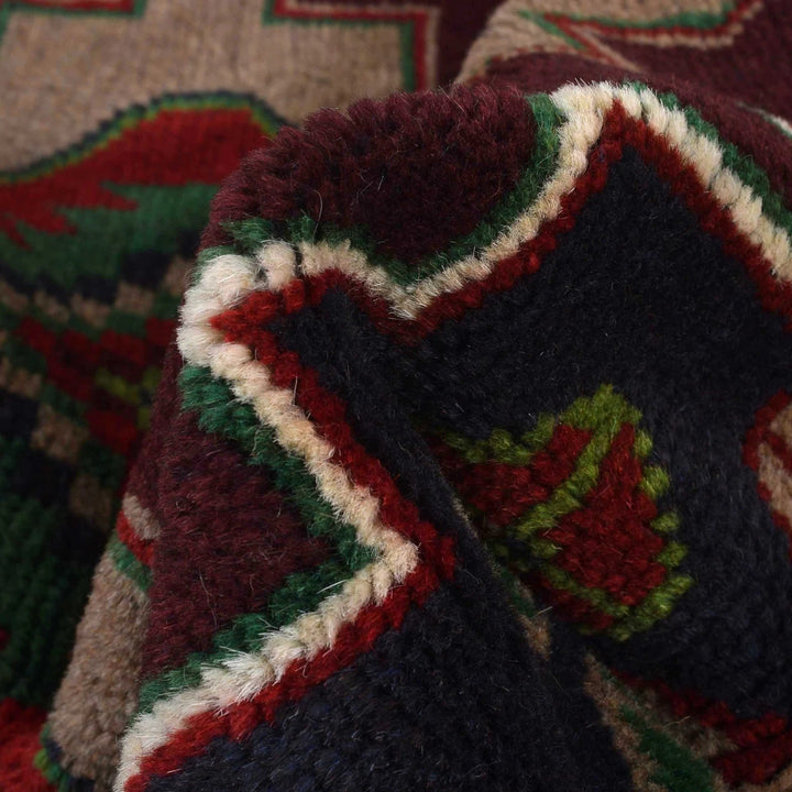 Afghan Baluchi Rug 3' 10" x 6' 4" Hand-Knotted | No. AL70600