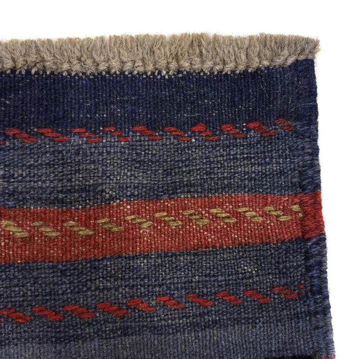Red Afghan Mashwani Rug 2' 0" x 8' 8" Hand-Knotted | No. AL70692