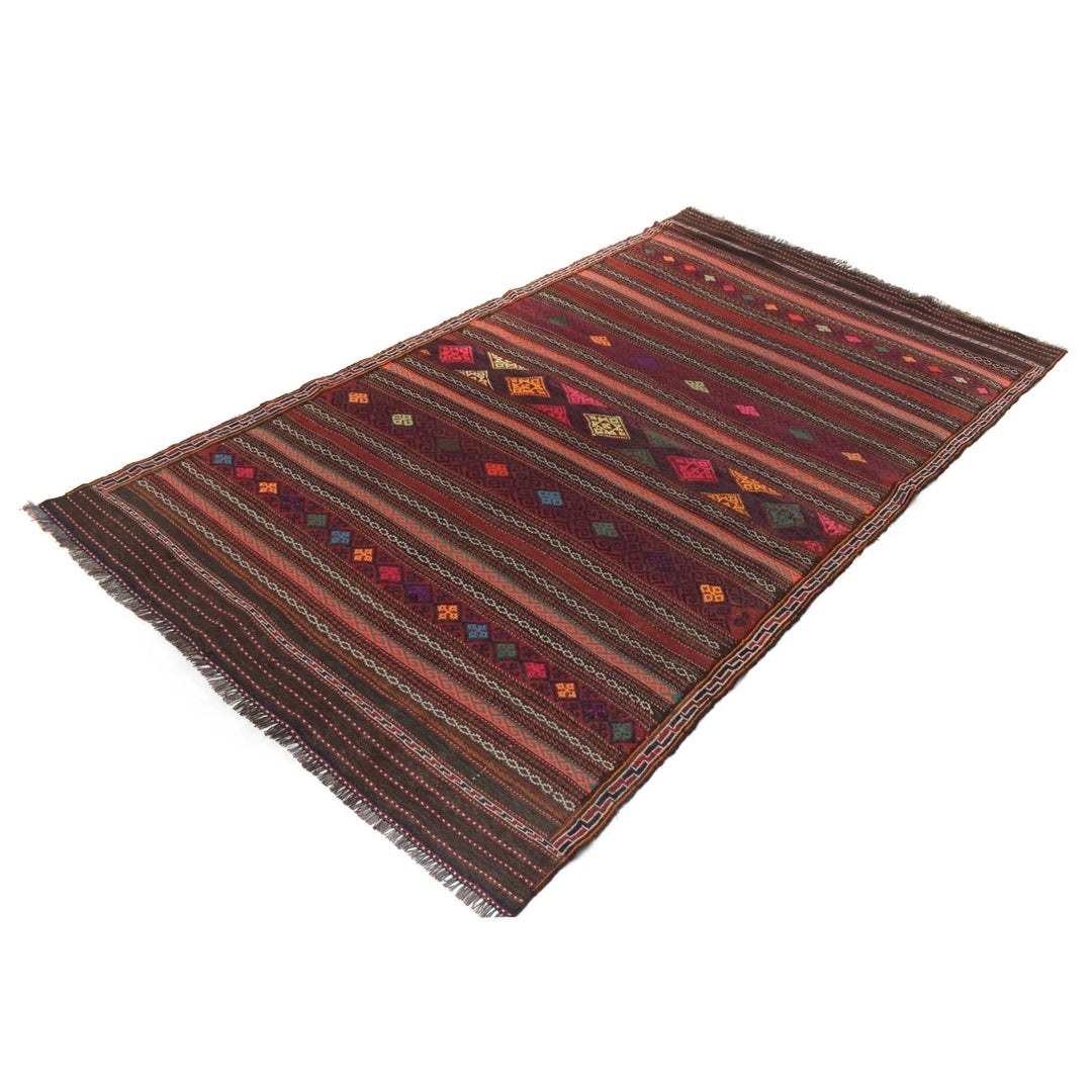 Afghan Laghari Kilim Rug 4' 4" x 7' 9" Hand-Knotted | No. AL70803