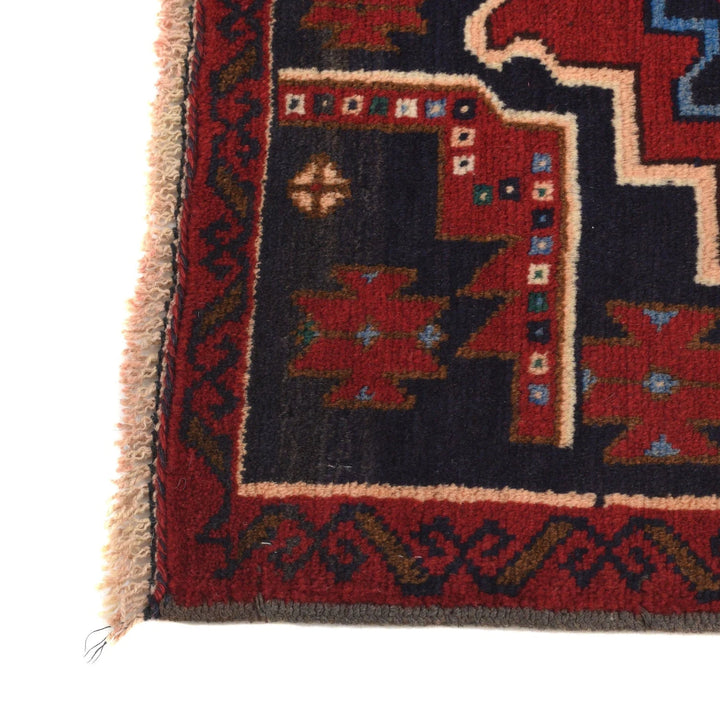 Afghan Baluchi Rug 2' 11" x 4' 6" Hand-Knotted | No. AL70845