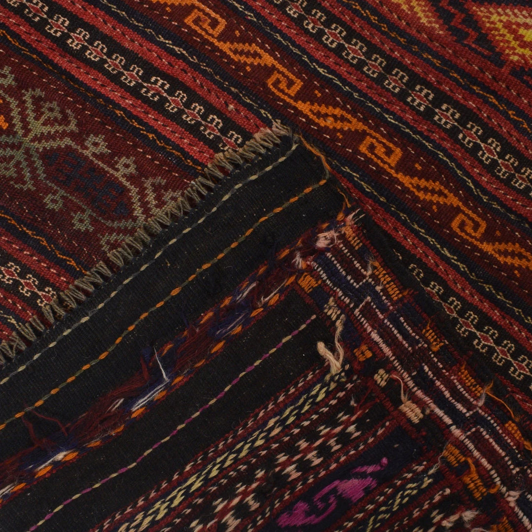 Afghan Kilim Rug 4' 8" x 6' 2" Flat-Weave | No. AL70913