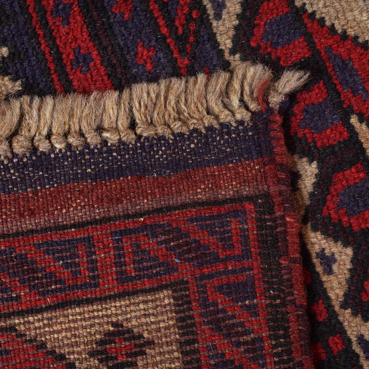 Afghan Prayer Rug 2' 7" x 4' 7" Hand-Knotted | No. AL71015
