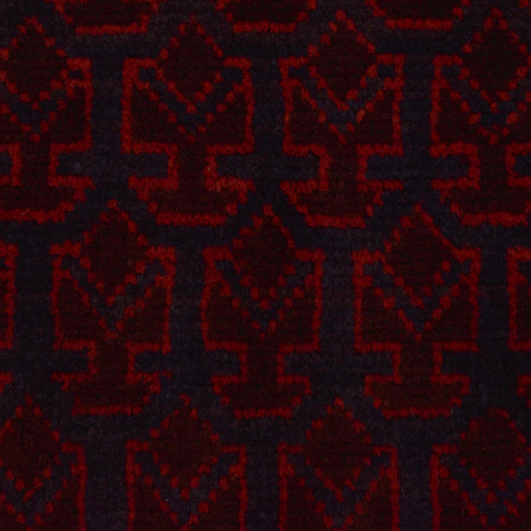 Red Afghan Prayer Rug 2' 11" x 4' 7" Hand-Knotted | No. AL71046