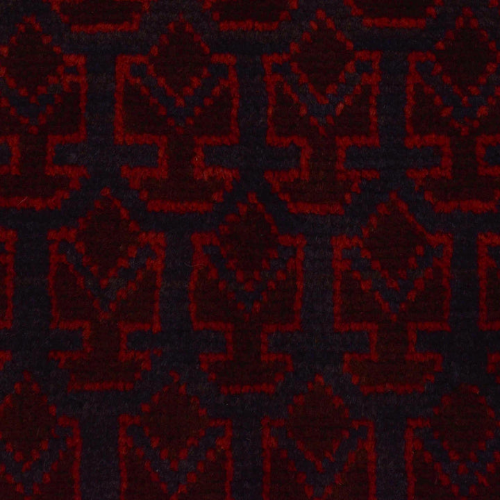 Red Afghan Prayer Rug 2' 11" x 4' 7" Hand-Knotted | No. AL71046