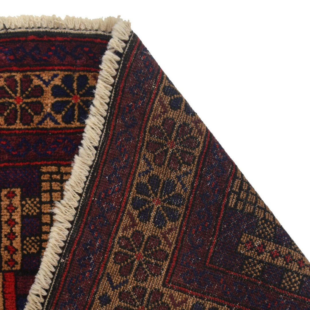 Afghan Prayer Rug 2' 6" x 4' 2" Hand-Knotted | No. AL71321