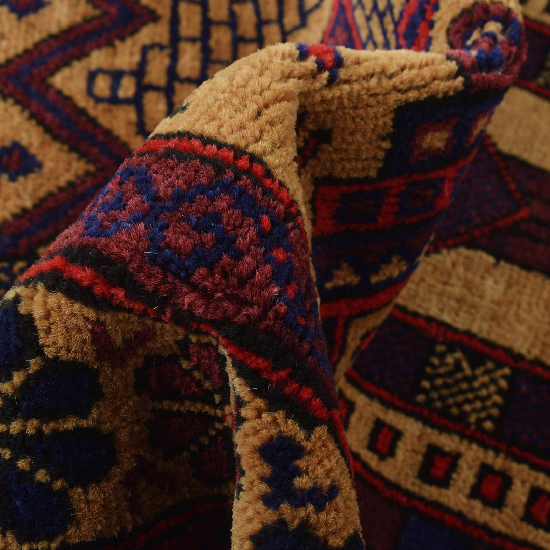 Afghan Prayer Rug 2' 6" x 4' 2" Hand-Knotted | No. AL71321