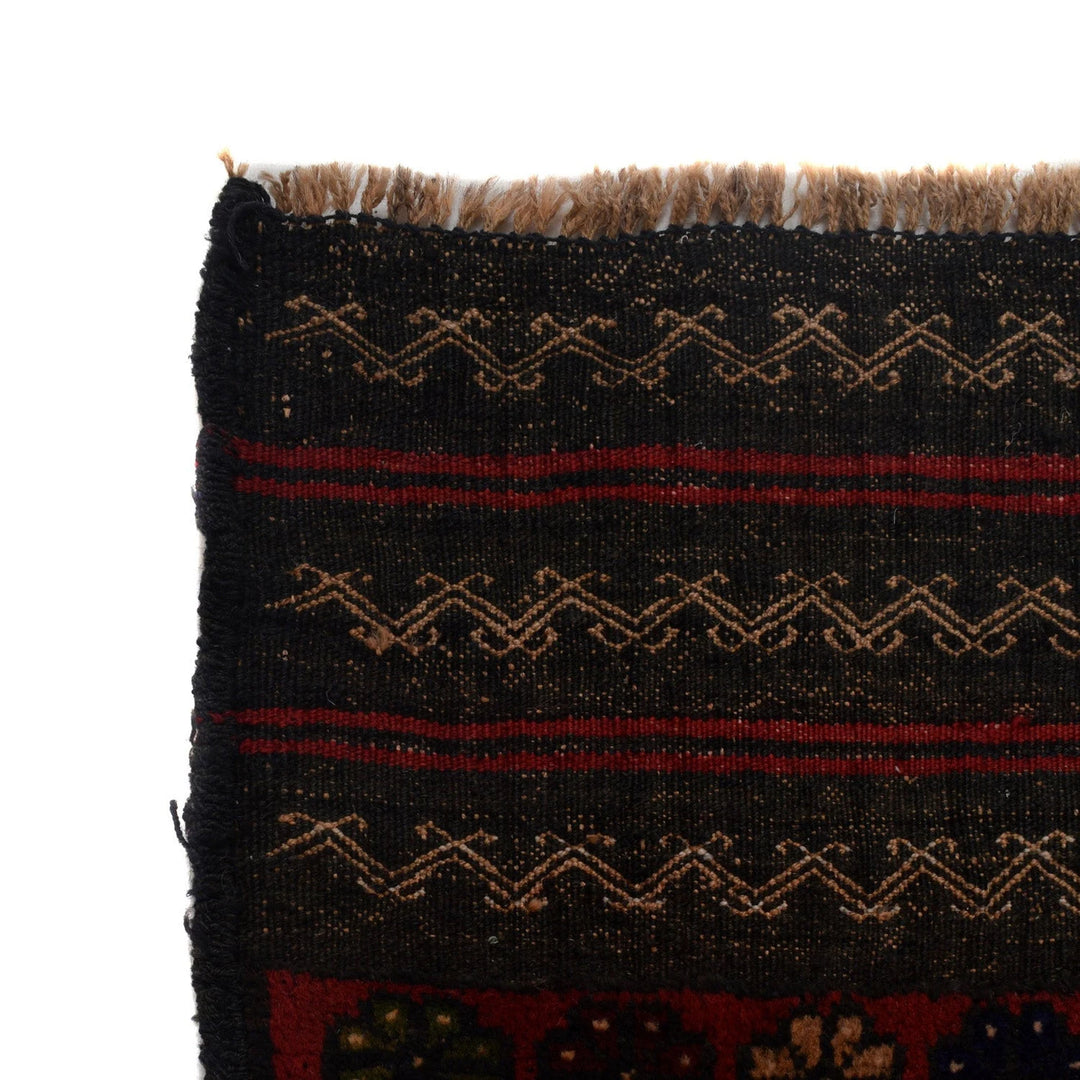Afghan Baluchi Rug 2' 10" x 4' 9" Hand-Knotted | No. AL71360