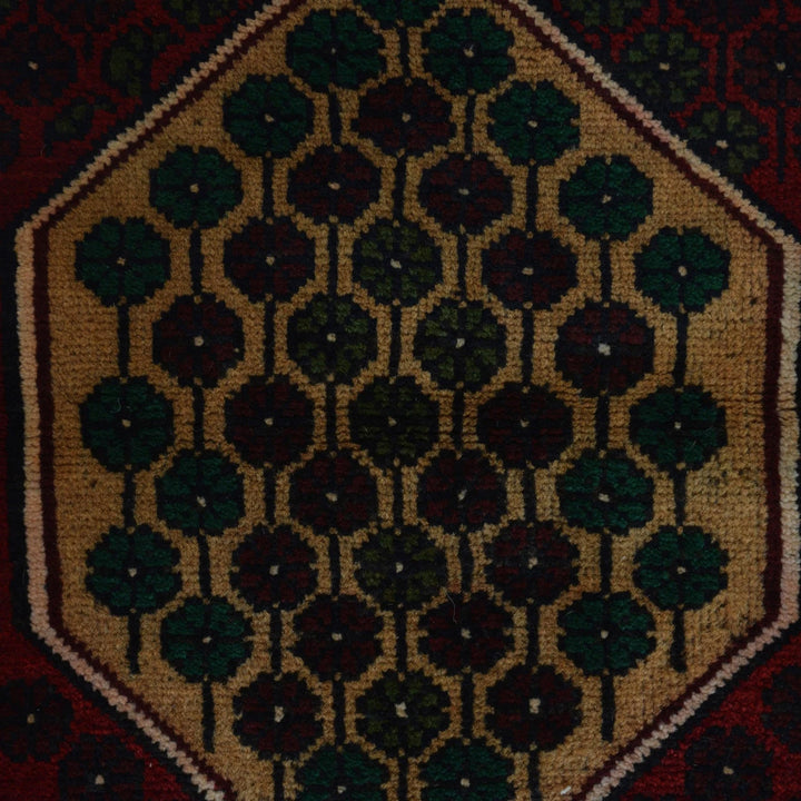 Afghan Baluchi Rug 2' 10" x 4' 9" Hand-Knotted | No. AL71360