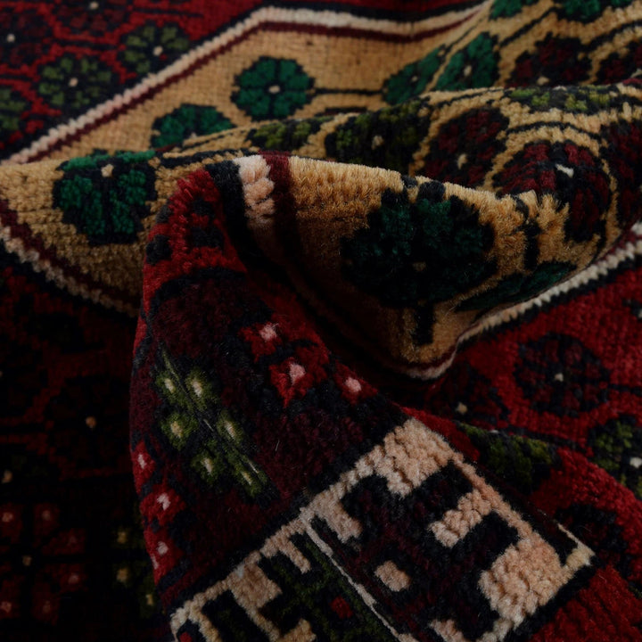 Afghan Baluchi Rug 2' 10" x 4' 9" Hand-Knotted | No. AL71360