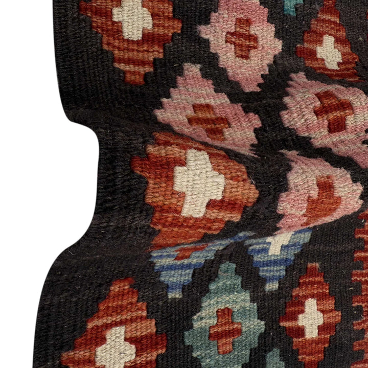 Afghan Vegetable Kilim Rug 6' 7" x 9' 9" Flat-Weave | No. AL71504