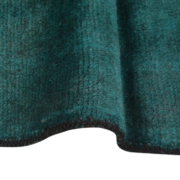 Green Pakistani Overdye Rug 2' 10" x 4' 2" Hand-Knotted | No. AL71592