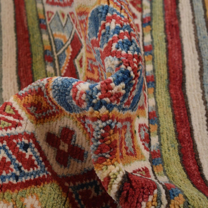 Afghan Khurjeen Rug 3' 11" x 5' 9" Hand-Knotted | No. AL71601