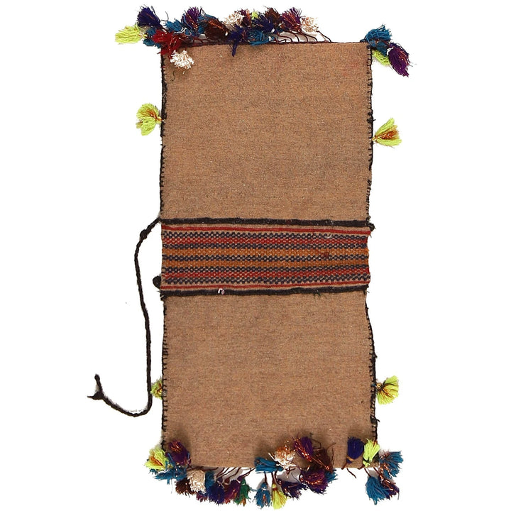 Afghan Saddle Bag Rug 1' 3" x 2' 9" Hand-Knotted | No. AL71637