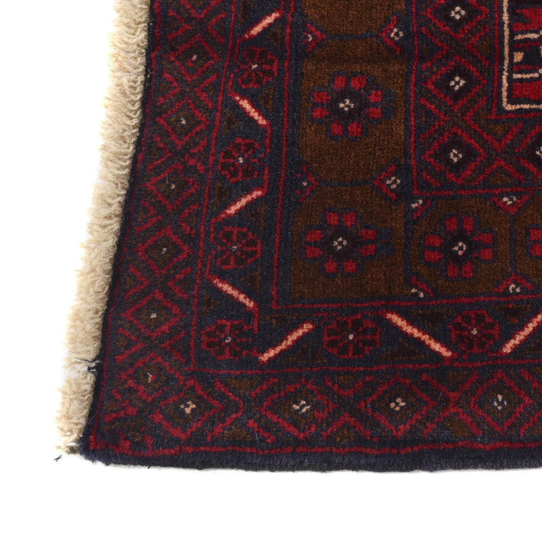 Afghan Baluchi Rug 4' 2" x 6' 1" Hand-Knotted | No. AL71747