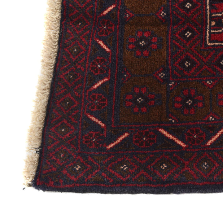 Afghan Baluchi Rug 4' 2" x 6' 1" Hand-Knotted | No. AL71747