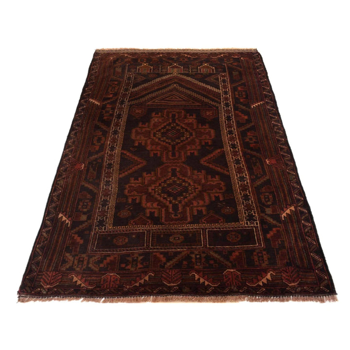 Afghan Prayer Rug 2' 10" x 4' 10" Hand-Knotted | No. AL71787