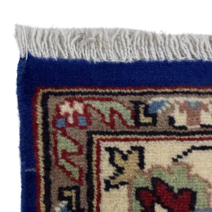 Blue Pakistani Jaldar Rug 4' 2" x 6' 1" Hand-Knotted | No. AL71831