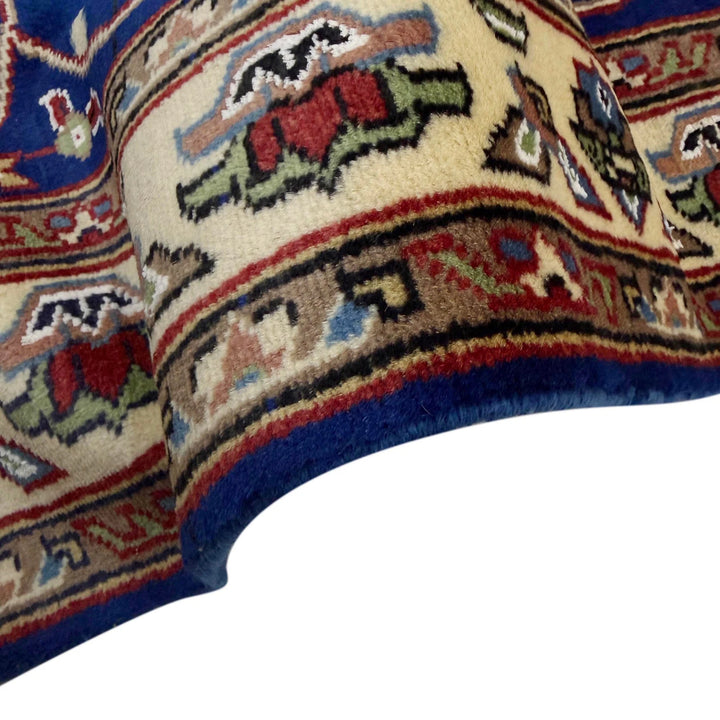 Blue Pakistani Jaldar Rug 4' 2" x 6' 1" Hand-Knotted | No. AL71831