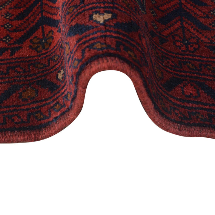 Red Afghan Khal Mohammadi Rug 3' 5" x 5' 3" Hand-Knotted | No. AL71847