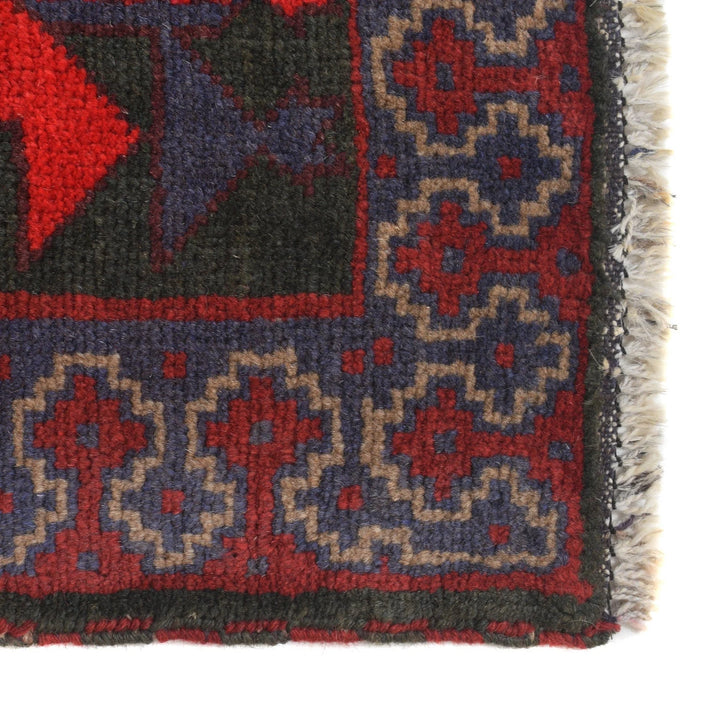 Afghan Baluchi Rug 2' 10" x 4' 6" Hand-Knotted | No. AL72006