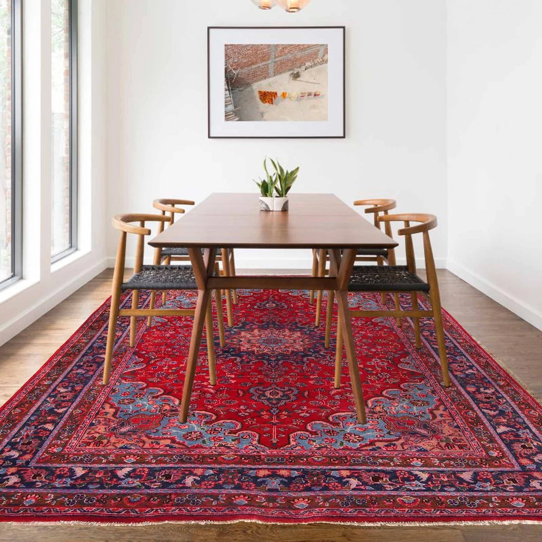 Persian Kashan Rug 6' 6" x 9' 9" Hand-Knotted | No. AL72065