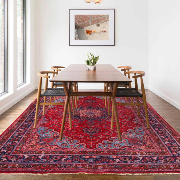 Persian Kashan Rug 6' 6" x 9' 9" Hand-Knotted | No. AL72065