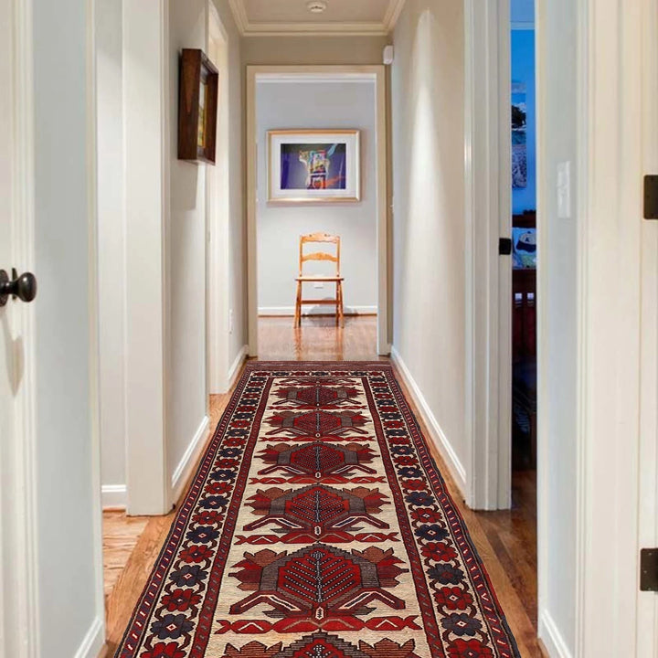 Afghan Barjista Kilim Rug 2' 6" x 11' 3" Flat-Weave | No. AL72139