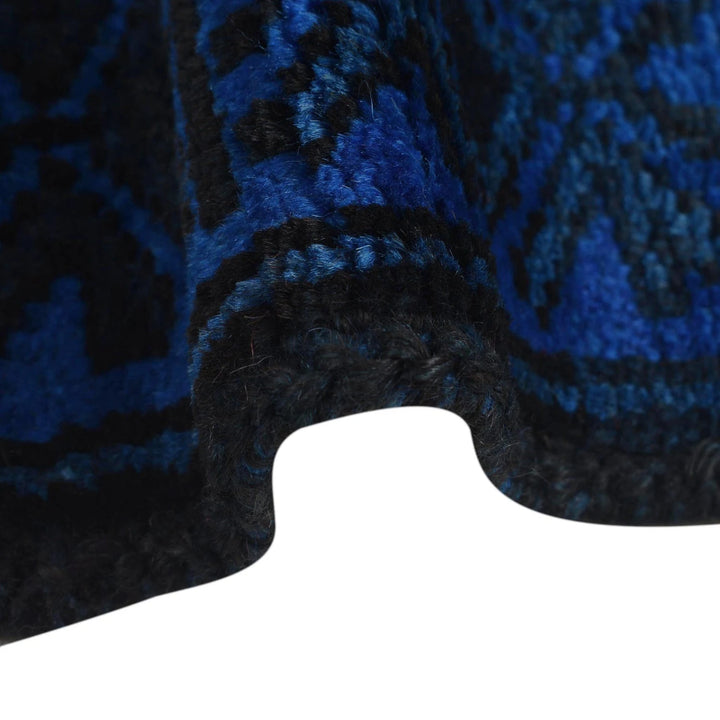 Blue Pakistani Overdye Rug 2' 11" x 4' 2" Hand-Knotted | No. AL72231
