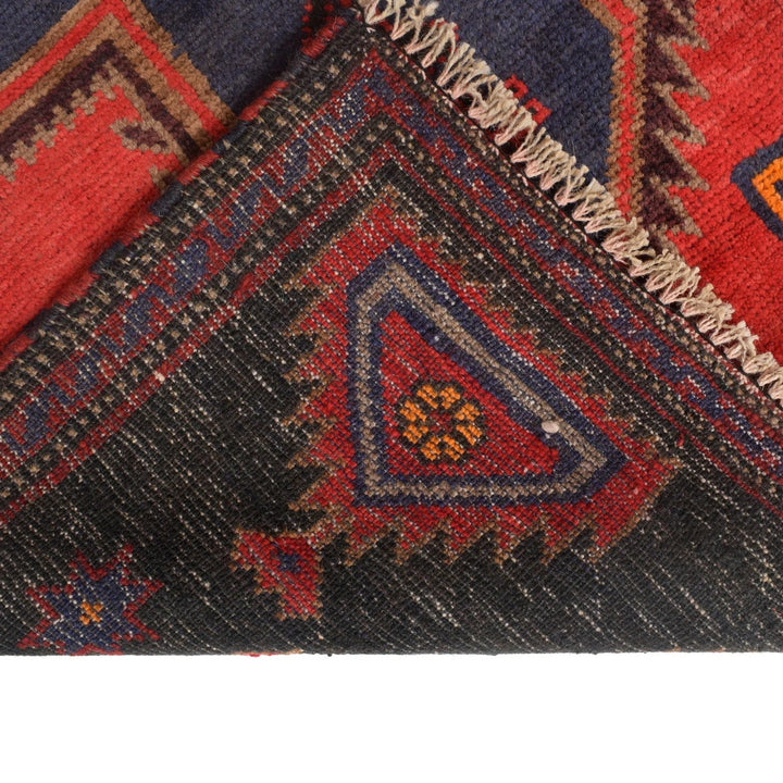 Afghan Baluchi Rug 3' 2" x 4' 11" Hand-Knotted | No. AL72312