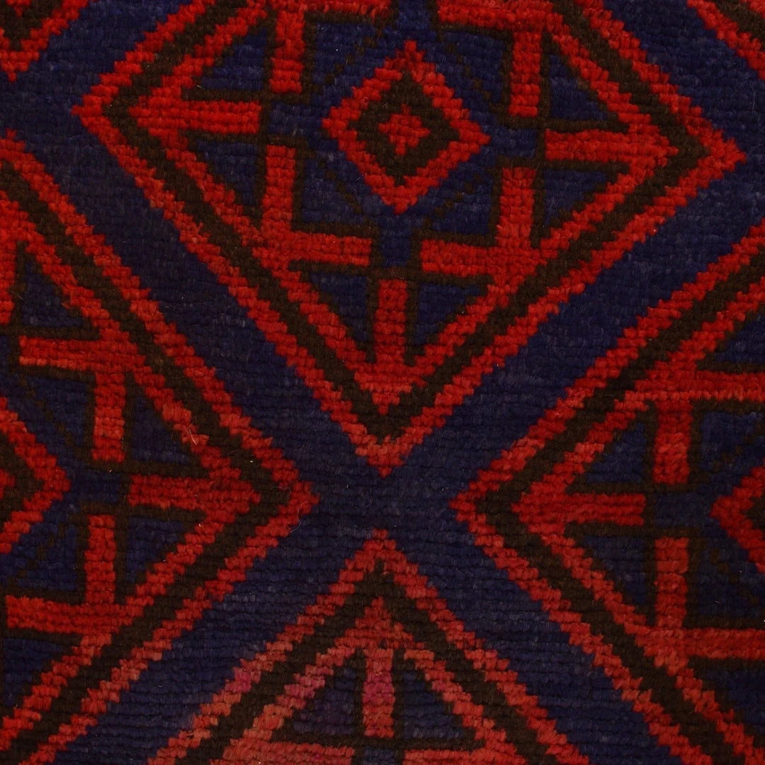 Afghan Baluchi Rug 5' 7" x 8' 6" Hand-Knotted | No. AL72339