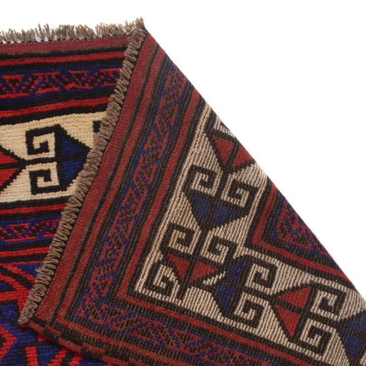 Afghan Baluchi Rug 5' 7" x 8' 6" Hand-Knotted | No. AL72339