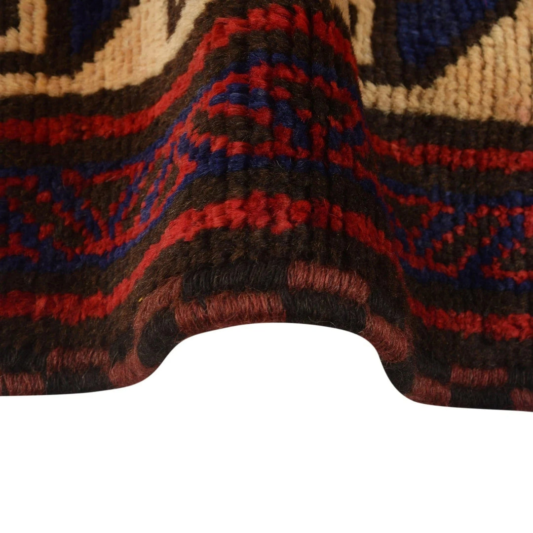 Afghan Baluchi Rug 5' 7" x 8' 6" Hand-Knotted | No. AL72339