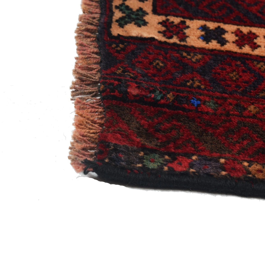 Beige Afghan Prayer Rug 2' 11" x 4' 3" Hand-Knotted | No. AL72445