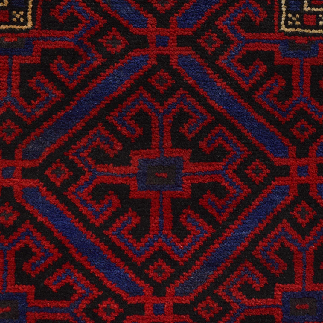 Afghan Prayer Rug 2' 11" x 4' 6" Hand-Knotted | No. AL72476