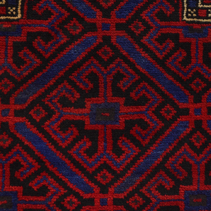 Afghan Prayer Rug 2' 11" x 4' 6" Hand-Knotted | No. AL72476